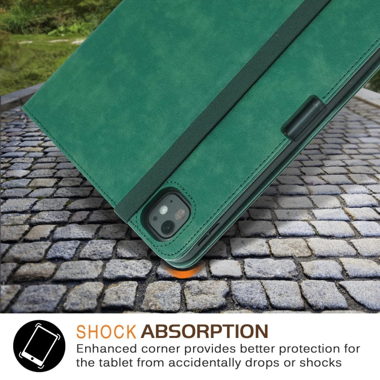 For iPad Pro 11 2024 Front Stand Smart TPU Leather Tablet Case(Green) - iPad Pro 11 2024 Cases by buy2fix | Online Shopping UK | buy2fix