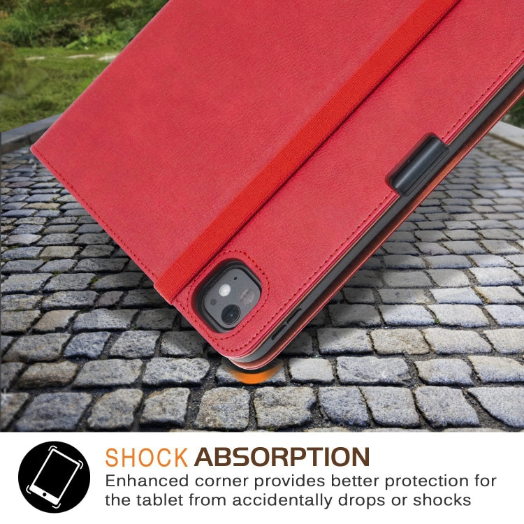 For iPad Pro 11 2024 Front Stand Smart TPU Leather Tablet Case(Red) - iPad Pro 11 2024 Cases by buy2fix | Online Shopping UK | buy2fix