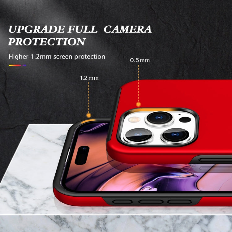 For iPhone 16 Pro Max Magnetic Ring Holder Phone Case(Red) - iPhone 16 Pro Max Cases by buy2fix | Online Shopping UK | buy2fix