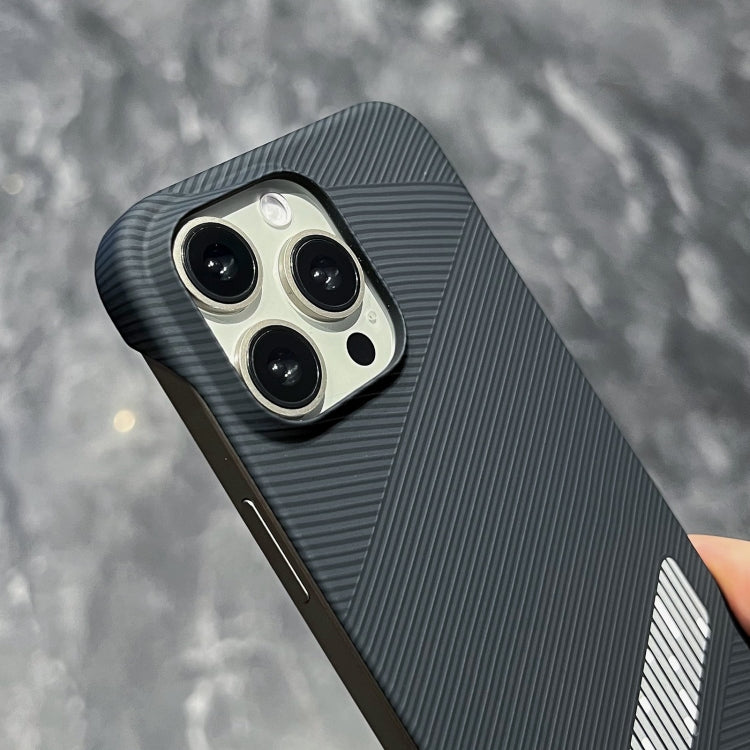 For iPhone 14 Pro Carbon Fiber Frameless Cooling Phone Case(Silver) - iPhone 14 Pro Cases by buy2fix | Online Shopping UK | buy2fix