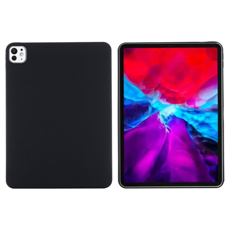 For iPad Pro 11 2024 Pure Color Liquid Silicone Shockproof Tablet Case(Black) - iPad Pro 11 2024 Cases by buy2fix | Online Shopping UK | buy2fix