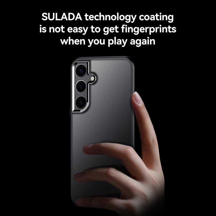 For Samsung Galaxy S24+ 5G SULADA Skin Feel Matte Shockproof Phone Case(Black) - Galaxy S24+ 5G Cases by SULADA | Online Shopping UK | buy2fix