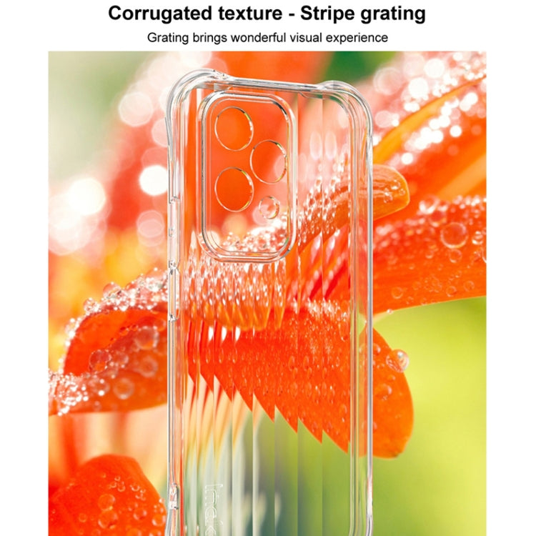 For Honor 200 Lite Global IMAK Corrugated Texture Airbag TPU Phone Case(Transparent) - Honor Cases by imak | Online Shopping UK | buy2fix