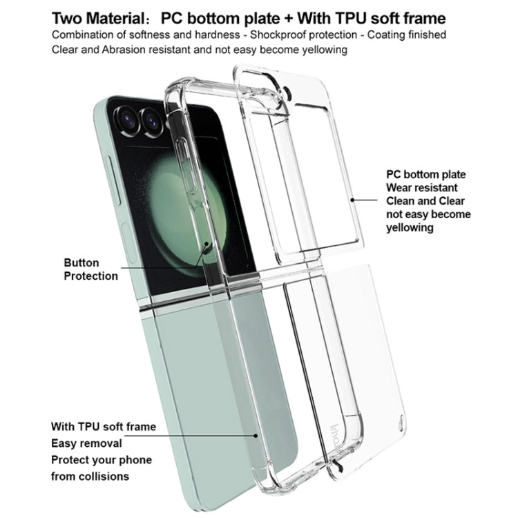 For Samsung Galaxy Z Flip6 IMAK Space Shield PC + TPU Airbag Shockproof Phone Case(Transparent) - Galaxy Z Flip6 5G Cases by imak | Online Shopping UK | buy2fix