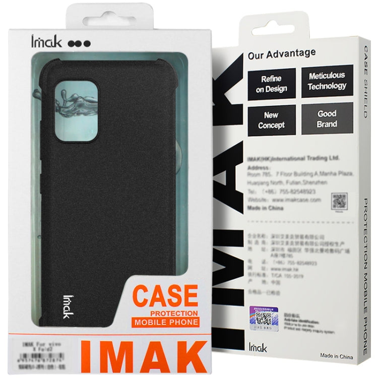 For Realme GT 6T 5G Global imak Shockproof Airbag TPU Phone Case(Matte Black) - Realme Cases by imak | Online Shopping UK | buy2fix