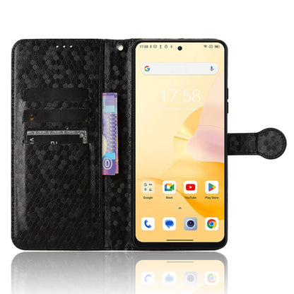 For Blackview Shark 8 Honeycomb Dot Texture Leather Phone Case(Black) - More Brand by buy2fix | Online Shopping UK | buy2fix