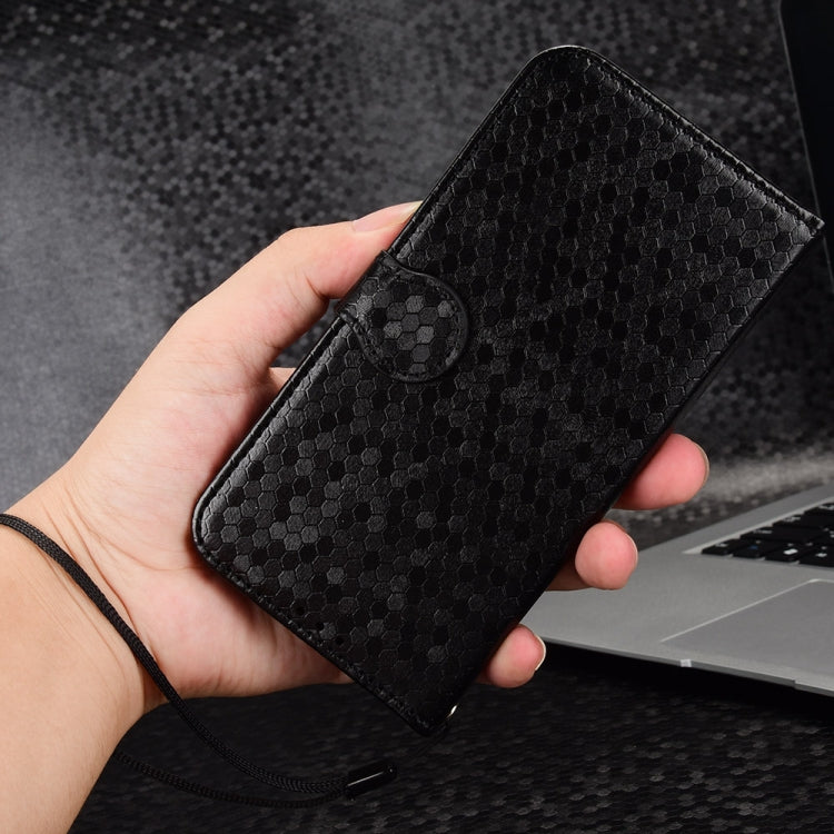 For Blackview Shark 8 Honeycomb Dot Texture Leather Phone Case(Black) - More Brand by buy2fix | Online Shopping UK | buy2fix