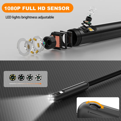 Y15 8mm Single Camera WiFi Connected Hard Cable HD Industrial Endoscope, Length:10m(Black) -  by buy2fix | Online Shopping UK | buy2fix