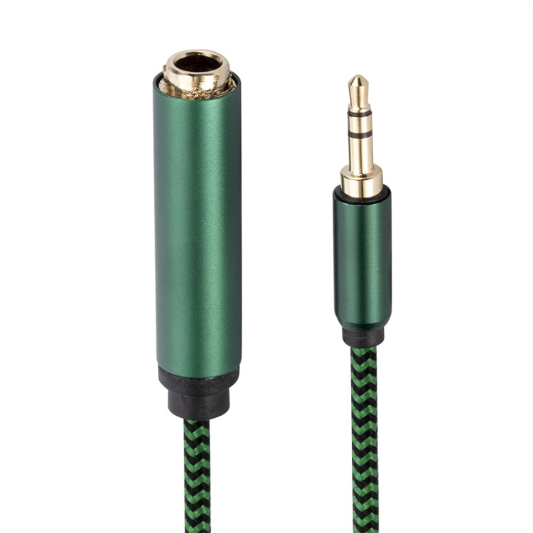 3.5mm Male to 6.35mm Female  Audio Adapter Cable, Length:3m(Green) - Aux Cable by buy2fix | Online Shopping UK | buy2fix