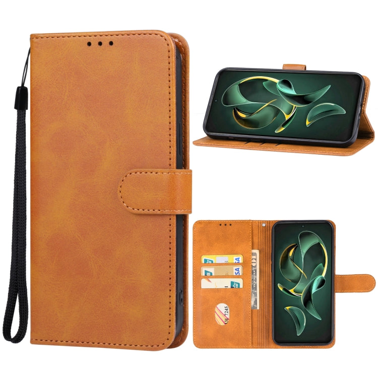 For Redmi K70 Ultra Leather Phone Case(Brown) - Xiaomi Cases by buy2fix | Online Shopping UK | buy2fix