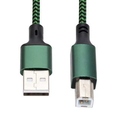 USB 2.0 to Square Port A/B Printer Adapter Cable, Length:1m(Green) - USB Cable by buy2fix | Online Shopping UK | buy2fix