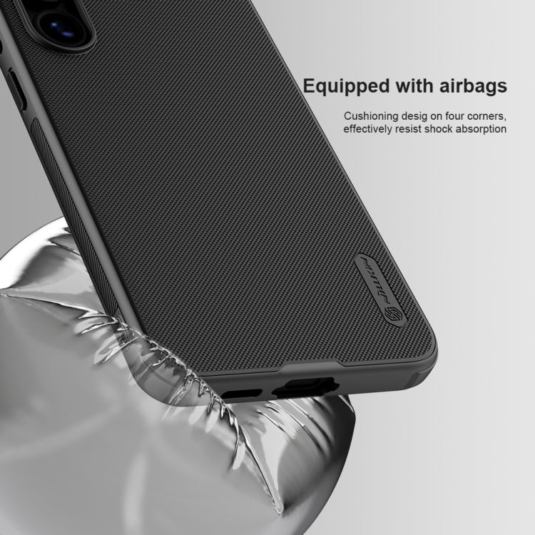 For Samsung Galaxy S24 FE 5G NILLKIN Frosted Shield Pro PC + TPU Phone Case(Black) - Galaxy S24 FE 5G Cases by NILLKIN | Online Shopping UK | buy2fix