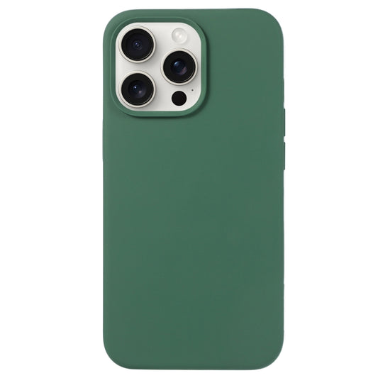 For iPhone 16 Pro Max Liquid Silicone Phone Case(Clover Green) - iPhone 16 Pro Max Cases by buy2fix | Online Shopping UK | buy2fix