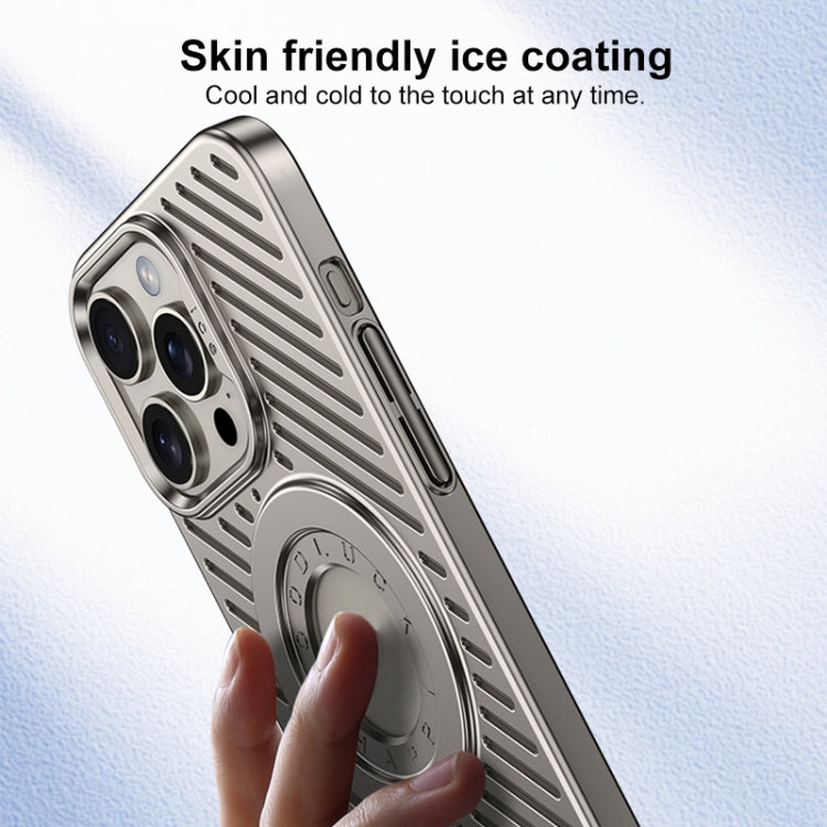 For iPhone 13 Pro Ice Armor Cooling MagSafe Skin Feel Phone Case(Ice Silver) - iPhone 13 Pro Cases by buy2fix | Online Shopping UK | buy2fix