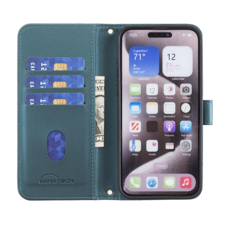 For Google Pixel 9 Square Texture Leather Phone Case(Green) - Google Cases by buy2fix | Online Shopping UK | buy2fix