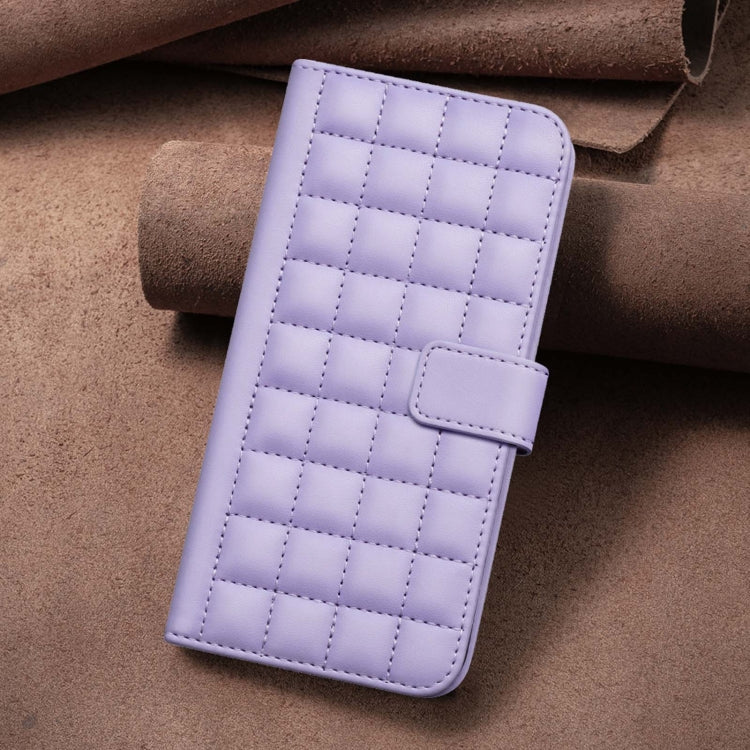 For Google Pixel 9 Square Texture Leather Phone Case(Purple) - Google Cases by buy2fix | Online Shopping UK | buy2fix