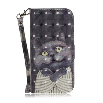 For Samsung Galaxy S25+ 5G 3D Colored Horizontal Flip Leather Phone Case(Hug Cat) - Galaxy S25+ 5G Cases by buy2fix | Online Shopping UK | buy2fix