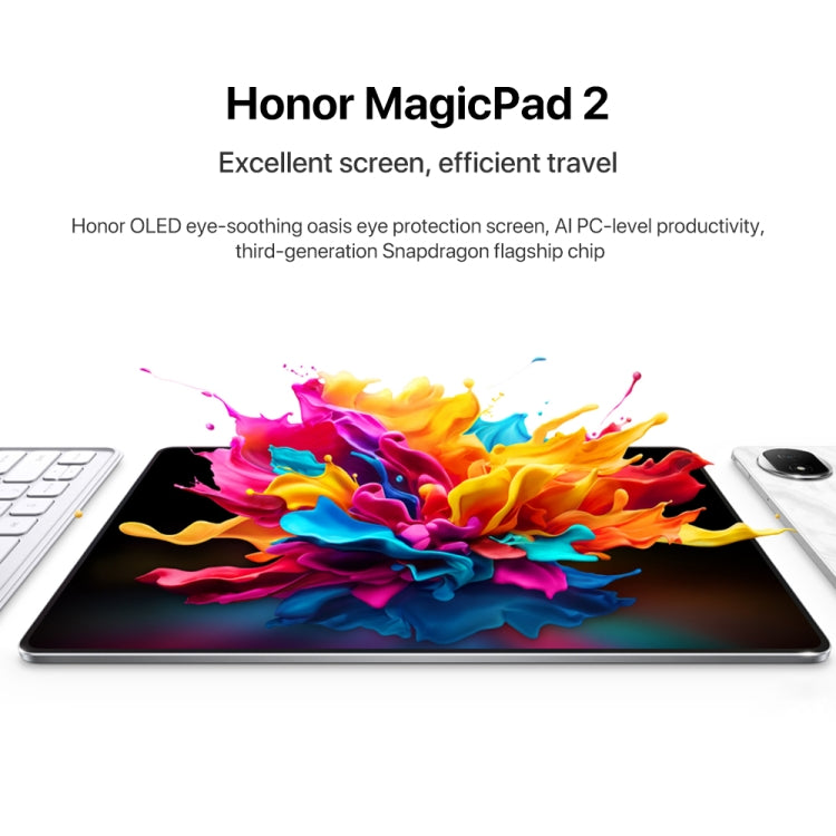 Honor MagicPad2 WiFi Tablet PC, 16GB+512GB, 12.3 inch MagicOS 8.0.1 Qualcomm Snapdragon 8s Gen 3 Octa Core(Black) - Huawei by Huawei | Online Shopping UK | buy2fix