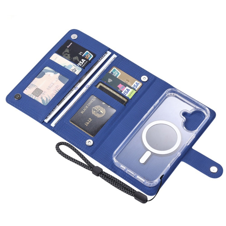 For iPhone 13 Pro ViLi GHA-C Series RFID MagSafe Magnetic Flip Leather Phone Case(Blue) - iPhone 13 Pro Cases by ViLi | Online Shopping UK | buy2fix