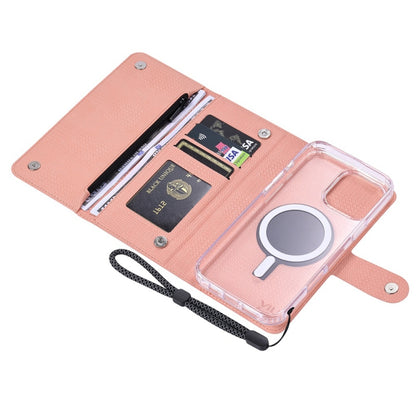 For iPhone 13 Pro ViLi GHB-C Series RFID MagSafe Magnetic Flip Leather Phone Case(Pink) - iPhone 13 Pro Cases by ViLi | Online Shopping UK | buy2fix