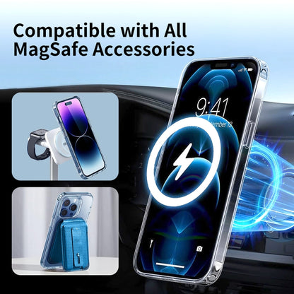 For iPhone 13 ViLi MAG-C Series MagSafe Magnetic PC + TPU Phone Case(Transparent) - iPhone 13 Cases by ViLi | Online Shopping UK | buy2fix