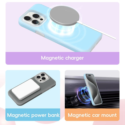 For iPhone 16 Plus Jelly Liquid Silicone MagSafe Magnetic Phone Case(Berry Powder) - iPhone 16 Plus Cases by buy2fix | Online Shopping UK | buy2fix