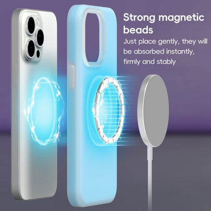 For iPhone 16 Pro Max Jelly Liquid Silicone MagSafe Magnetic Phone Case(Grey) - iPhone 16 Pro Max Cases by buy2fix | Online Shopping UK | buy2fix