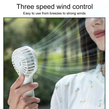 N605 Handheld Type-C Charging Portable Small Fan(White) - Electric Fans by buy2fix | Online Shopping UK | buy2fix