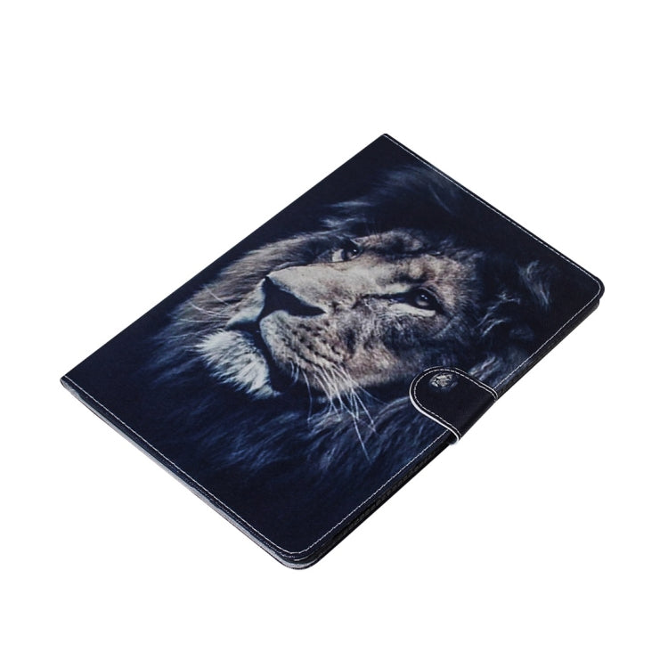 For Samsung Galaxy Tab S7 T870 (2020) 3D Colored Drawing Horizontal Flip Leather Case with Holder & Card Slot & Wallet(Lion) - Other Galaxy Tab PC by buy2fix | Online Shopping UK | buy2fix