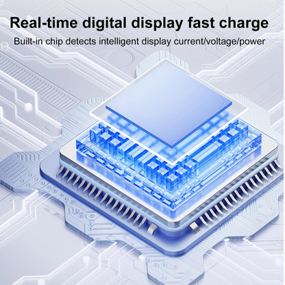 60W 10Gbps Intelligent Digital Display Fast Charge Adapter USB-A to Type-C - Converter & Adapter by buy2fix | Online Shopping UK | buy2fix