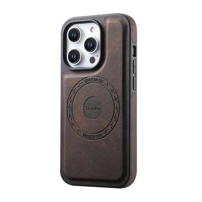 For iPhone 14 Pro Denior A13 Skin Feel MagSafe Phone Case(Brown) - iPhone 14 Pro Cases by Denior | Online Shopping UK | buy2fix