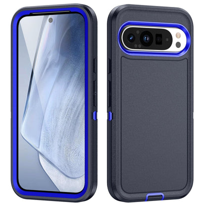 For Google Pixel 9 Life Waterproof Rugged PC + Silicone Phone Case(Dark Blue + Royal Blue) - Google Cases by buy2fix | Online Shopping UK | buy2fix