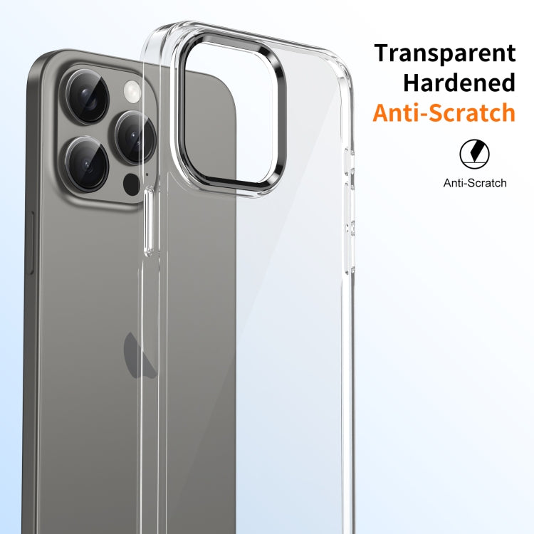 For iPhone 16 Pro Max Ice Feel HD Transparent PC Full Coverage Phone Case(Black) - iPhone 16 Pro Max Cases by buy2fix | Online Shopping UK | buy2fix