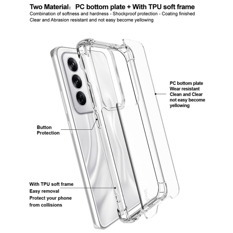 For OPPO Reno12 Global IMAK Space Shield PC + TPU Airbag Shockproof Phone Case(Transparent) - Reno12 Cases by imak | Online Shopping UK | buy2fix