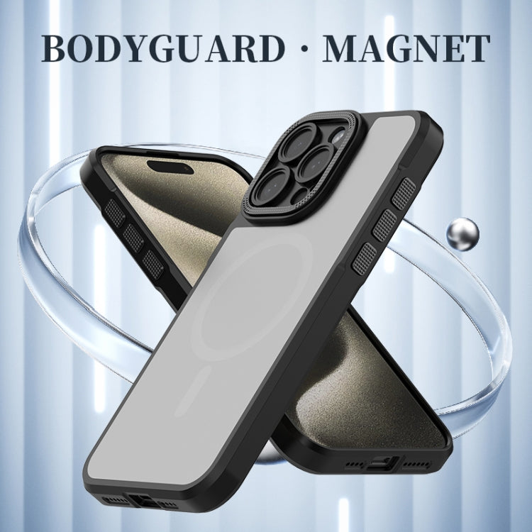 For iPhone 16 Pro Bodyguard MagSafe Magnetic Phone Case(Orange) - iPhone 16 Pro Cases by buy2fix | Online Shopping UK | buy2fix