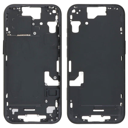 For iPhone 15 Middle Frame Bezel Plate with Side Keys + Card Tray, Version:US Version(Black) - LCD Related Parts by buy2fix | Online Shopping UK | buy2fix