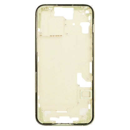 For iPhone 15 Middle Frame Bezel Plate with Side Keys + Card Tray, Version:US Version(Yellow) - LCD Related Parts by buy2fix | Online Shopping UK | buy2fix