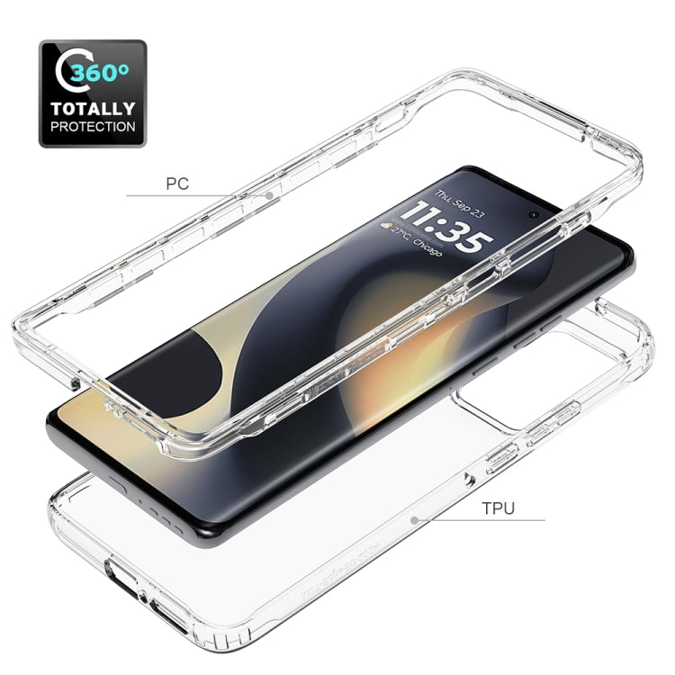 For Motorola Edge 5G 2024 Clear TPU Hybrid PC Shockproof Phone Case(Transparent) - Motorola Cases by buy2fix | Online Shopping UK | buy2fix