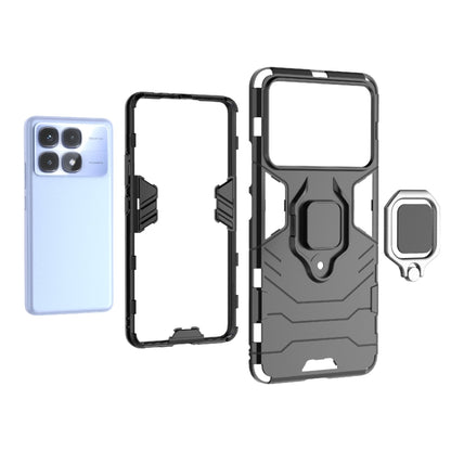 For Redmi K70 Ultra Global Shockproof PC + TPU Holder Phone Case(Red) - Xiaomi Cases by buy2fix | Online Shopping UK | buy2fix