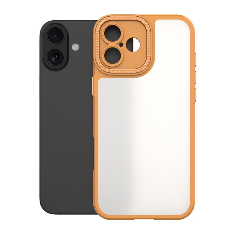 For iPhone 16 Plus Bodyguard Micro Matte PC Hybrid TPU Phone Case(Orange) - iPhone 16 Plus Cases by buy2fix | Online Shopping UK | buy2fix