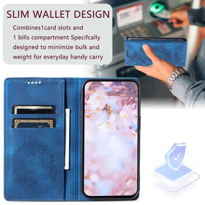 For Google Pixel 9 Pro XL Totem Embossed Magnetic Leather Phone Case(Blue) - Google Cases by buy2fix | Online Shopping UK | buy2fix