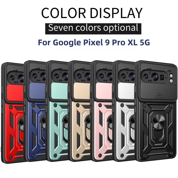 For Google Pixel 9 Pro XL Sliding Camera Cover Design TPU+PC Phone Case(Red) - Google Cases by buy2fix | Online Shopping UK | buy2fix