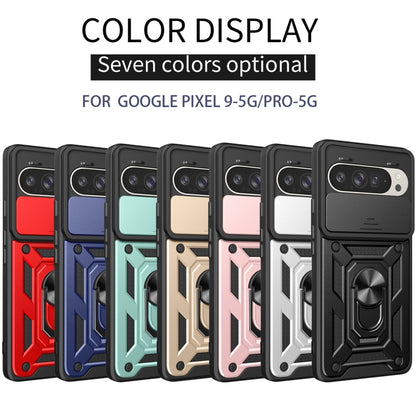 For Google Pixel 9 / 9 Pro Sliding Camera Cover Design TPU+PC Phone Case(Red) - Google Cases by buy2fix | Online Shopping UK | buy2fix