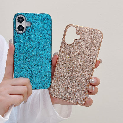 For iPhone 16 Plus Glitter Powder Shockproof TPU Phone Case(Red) - iPhone 16 Plus Cases by buy2fix | Online Shopping UK | buy2fix