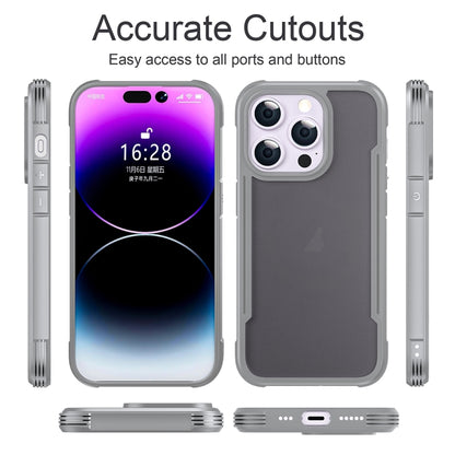 For iPhone 16 Skin Feel Frosted PC Hybrid TPU Phone Case(Grey) - iPhone 16 Cases by buy2fix | Online Shopping UK | buy2fix