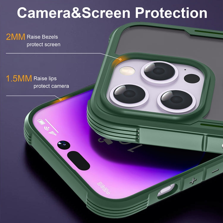 For iPhone 16 Pro Max Skin Feel Frosted MagSafe Magnetic PC Hybrid TPU Phone Case(Green) - iPhone 16 Pro Max Cases by buy2fix | Online Shopping UK | buy2fix