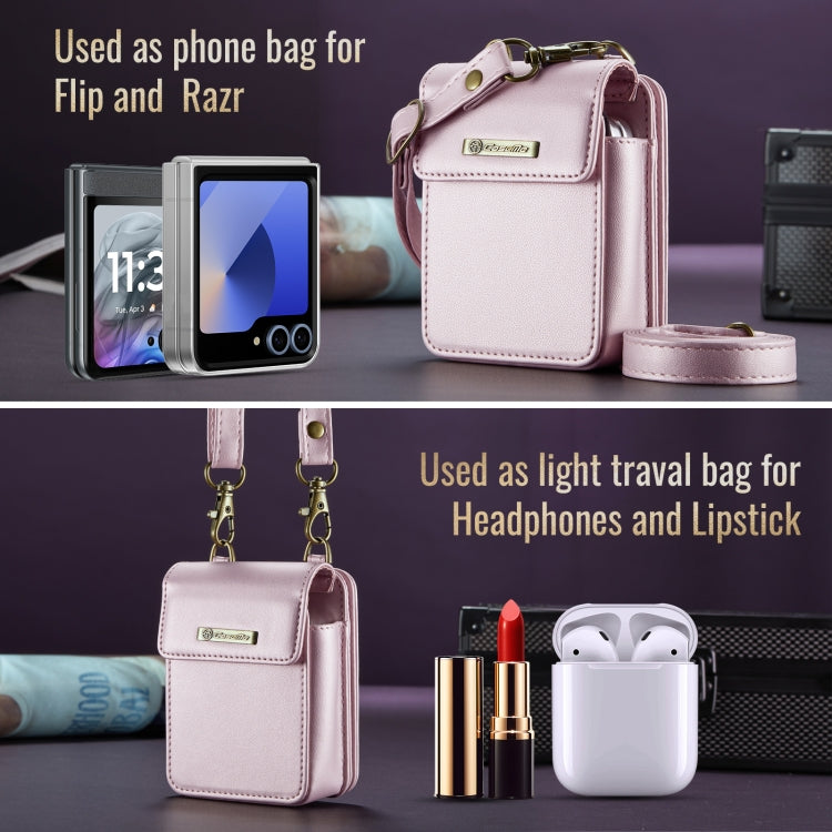 CaseMe Me50 Mini Universal Bag for Apple and Samsung Headphones + Lipstick(Pink) - For AirPods 1/2 by CaseMe | Online Shopping UK | buy2fix