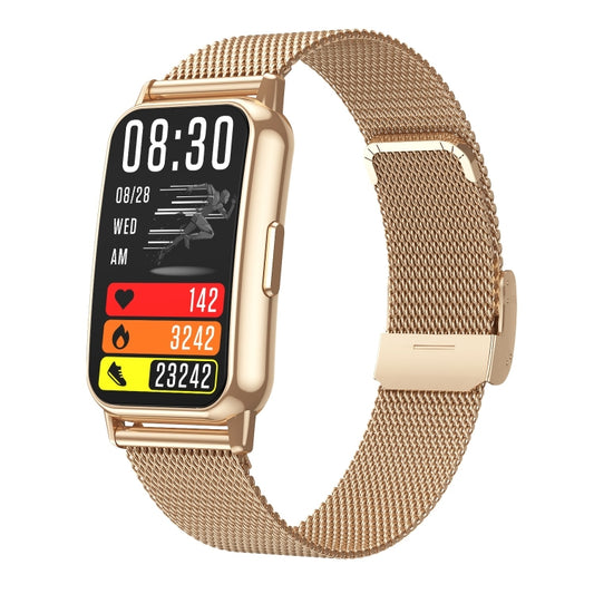 CY22 1.47 inch Steel Strap IP67 Waterproof Smart Watch, Support Heart Rate / Blood Pressure(Gold) - Smart Watches by buy2fix | Online Shopping UK | buy2fix