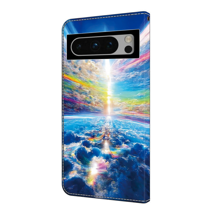 For Google Pixel 9 Pro XL Crystal Painted Leather Phone case(Colorful Sky) - Google Cases by buy2fix | Online Shopping UK | buy2fix