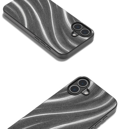 For iPhone 16 Plus Galactic Pattern Protective Phone Case(Grey) - iPhone 16 Plus Cases by buy2fix | Online Shopping UK | buy2fix